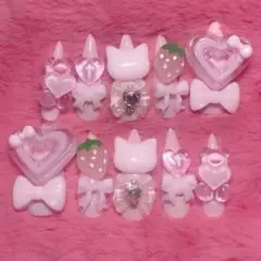 ネイルチップ ピンク 量産 地雷 ゴテゴテ サブカル