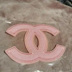 CHANEL ピンク CCロゴ アイロンプリントシート