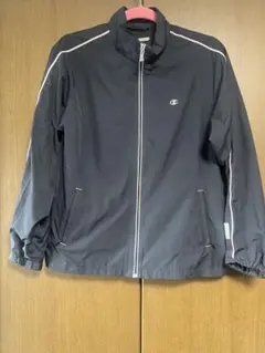 Champion ブラック ウィンドブレーカー