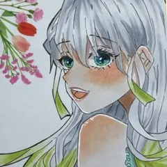 「お兄ちゃん！」鬼滅の刃 ファンアート アナログイラスト 梅