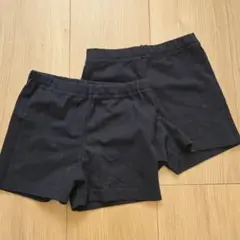オーバーパンツ　黒パン　110　女の子