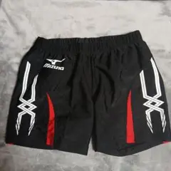○Mizuno 陸上ユニフォームレーシングタイツ ショートパンツ 黒赤　Oサイズ