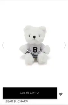 BORDERS AT BALCONY BEAR B. CHARM くまチャーム