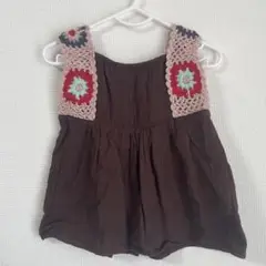 ZARA BABY ノースリーブ タンクトップ　ブラウン 100 110