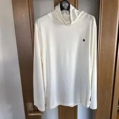 POLO ホワイト ハイネック長袖カットソー