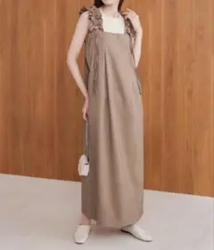 Bab バブ　ZOZOTOWN ギャザージャンパーワンピース ゾゾタウン　淡色