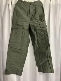 BAYCREW’S ベイクルーズ　カーゴパンツ オリーブグリーン ワイドパンツ