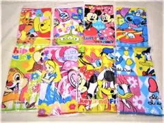 ディズニー ミニタオル8枚組 ミッキー 新柄 ハンカチ Disney【期間限定】