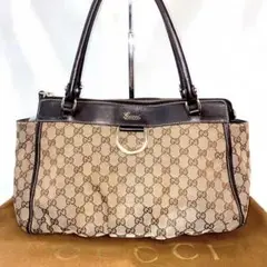【良品】GUCCI グッチ トートバッグ 保存袋付き