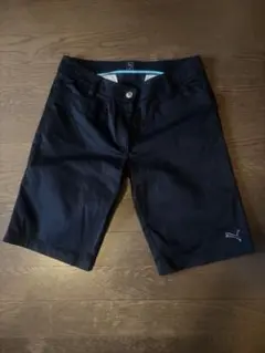 Puma 黒 ショートパンツ　ゴルフ