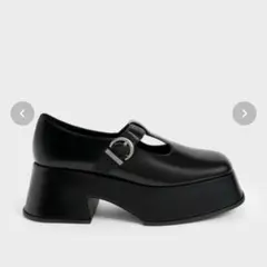 CHARLES & KEITH 厚底チャンキープラットフォーム メリージェーン