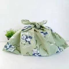 あずま袋◆手拭い◆エコバック◆コンビニバック◆ハンドメイド【風神雷神パンダ】