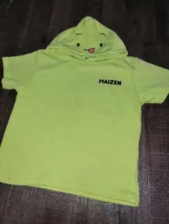 MAIZEN フード付きTシャツ 140cm ライムグリーン
