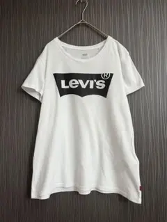 Levi‘s　リーバイス　ロゴプリントTシャツ　白　古着女子　ふるじょ