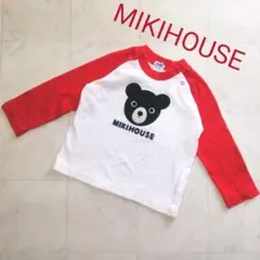MIKIHOUSE トップス 70 80 ダブルB 赤 白 ロンT 長袖