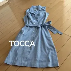 TOCCA トッカ　ノースリーブチェックワンピース