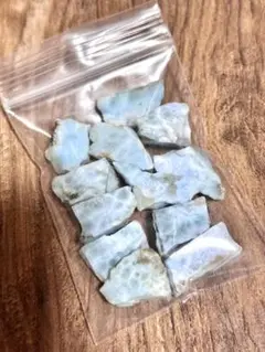 r10.ドミニカ ラリマー 原石ラフ 1セット 天然石 鉱物標本