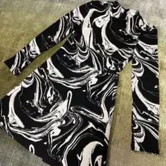 ZARA ショート丈のジャガードワンピース