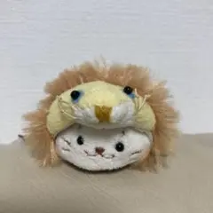しろたん　変身　ライオン　携帯クリーナー　マスコット