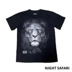 ●NIGHT SAFARI・ナイトサファリ●ライオン・ロゴ●両面プリント