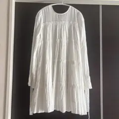 ELLIE ティアードワンピース(切りっぱなし)