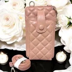 レディース　キルティング スマホショルダーポーチ　未使用