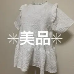 ✳︎美品✳︎フラワージャガードトップス