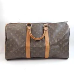 LOUIS VUITTON キーポル45 モノグラム ボストンバッグ ブラウン