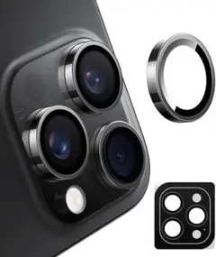 iPhone 16 pro max 16 proカメラ保護 黒縁 2枚