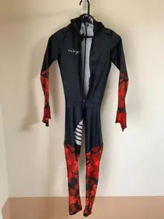 スピードスケート ワンピース EDGE(エッジ)XS 黒赤柄