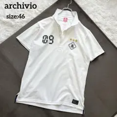 archivio アルチビオ ポロシャツ メンズゴルフウェア ホワイト 46