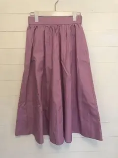 美品　NATURAL BEAUTY BASIC ピンク　ギャザー　スカート　M