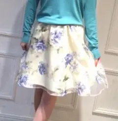 エベルモーション★オーガンジーフラワースカート