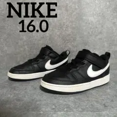 【美品】Nike キッズ ブラック スニーカー１６㎝