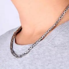 【新品】【残りわずか】メンズ シルバー ネックレス 60㎝ S990