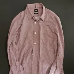 【美品】BOSS スリムフィット ストレッチシャツ　サイズM