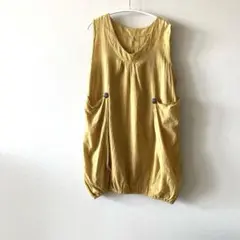薄手コットン　チュニックベスト