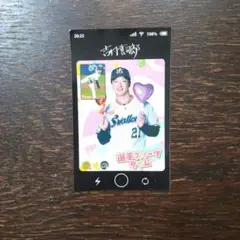 ヤクルトスワローズ吉村選手カードとアクリルスタンド セット
