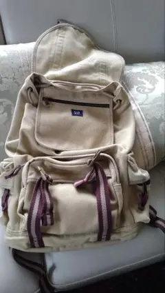 Gap ベージュ リュック　帆布