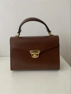 ハンド・ショルダーバッグ　ブラウン　ELLE