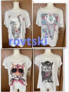 ロフトスキー rovtski 動物イラスト Tシャツ 4点セット アニマル