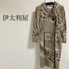伊太利屋 ロングコート 9A2 Mサイズ ウール100