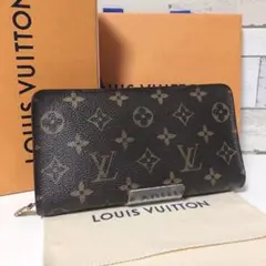 【美品】ルイヴィトン ポルト モネ ジップ モノグラム 長財布