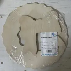 木製トールペイントキット　クリスマスリース　リボン　リースのパーツ