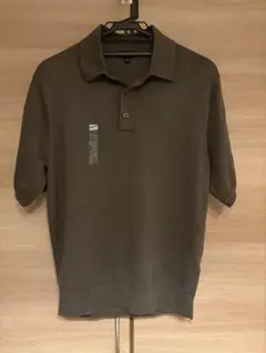 UNIQLO ウォッシャブルニットポロセーター 半袖 M