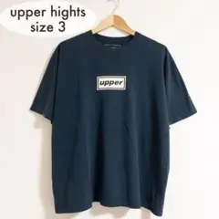 upper hights アッパーハイツ ティー 半袖 ネイビー サイズ3