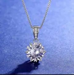 新品 2.0ct ダイヤモンドしろがねのネックレス058
