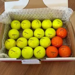 Titleist ロストボール 20球 黄 オレンジ 混合