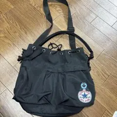 CONVERSE sunsun ブラックショルダーバッグ
