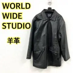 【羊革】WORLD WIDE STUDIO レザージャケット コート アウター